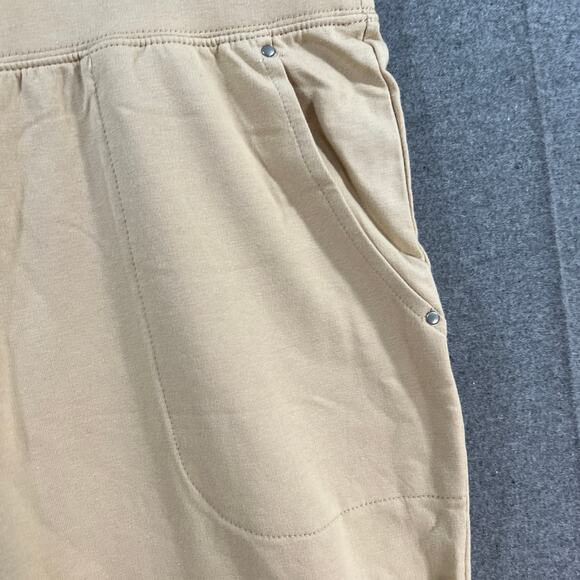 Sport Savvy All Day French Terry Pull On Jogger with Oatmilk, Petite Large - Picture 7 of 8